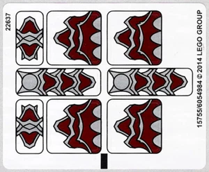 NEW LEGO - Sticker - Legends of Chima - Wolf Legend Beast - Set 70127 - Picture 1 of 1