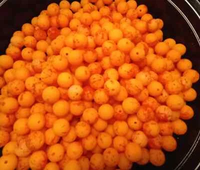 MAD RIVER CUSTOM FISHING TACKLE NEW! TANGELO ORANGE RED BLOOD VEIN Trout & Steelhead Beads 6mm, 8mm, 10mm, 12mm