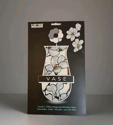 Modgy Vase Louis C. Tiffany Magnolia Window Vase~Unique Gift Collapsable~ New! - Image 1 of 4