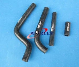 FOR YAMAHA YZ125 1996 1997 1998 1999 2000 2001 silicone radiator hose BLACK - Picture 1 of 8