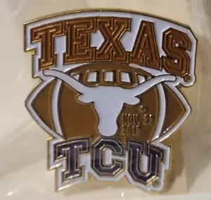 Spilla ricordo U of TEXAS LONGHORNS vs Texas Christian TCU HORNED FROGS 22-11-2012 - Foto 1 di 4