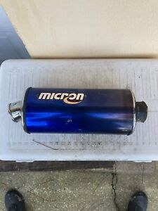 MICRON BLUE SILENCER USED, GOOD FOR RACE OR STUNT, NOT SHOW FREE SHIPPING