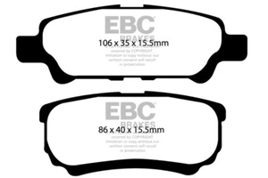 EBC Ultimax Rear Brake Pads for Mitsubishi Lancer 1.6 (2005 > 07) - Picture 1 of 1