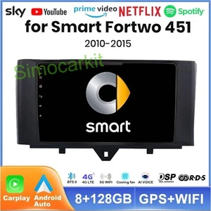 [8GB+128GB autoradio android 12 carplay per Smart Fortwo 451 2011 2012 2013 2014 - Foto 1 di 9