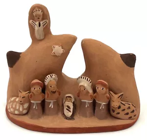Presepe fatto a mano ceramica ottava Perù Fairtrade - Foto 1 di 5