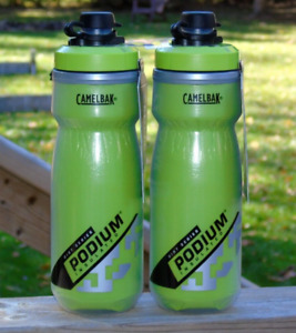 Genuine Camelbak Podium Dirt Series Chill Water Bottle 2-Pack, Lime, 21oz, New