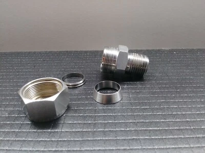 LET LOK 3/4" Tube x 1/2" MNPT Male Connector 316ss. - Image 1 of 4