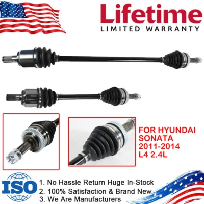 for Hyundai Sonata 2011 2013 2014 L4 2.4L Front Left Right CV Axle Assembly 2PCS - Image 1 of 4