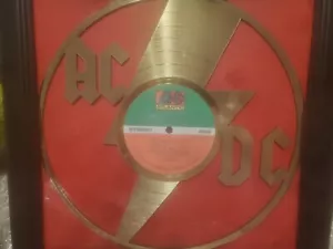 AC/DC Lazer Cut 24k Gold Record Dirty deeds done dirt cheap... Very Rare!!!! - Picture 1 of 2