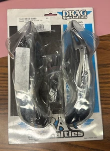 *Used Drag Specialties Flame Tear Drop Mirrors, #0640-0289, Black* - Picture 1 of 3