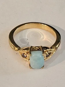 Karis STS Ring blau Größe 9 goldfarben - Bild 1 von 3