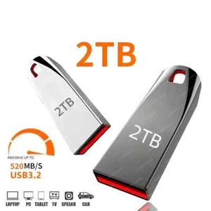 2TB / 1TB USB 3.2 Flash Drive – High-Speed Metal Waterproof Memory Stick - Picture 1 of 15