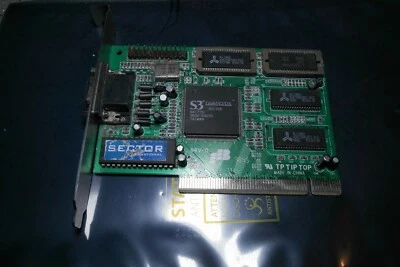 S3 Trio 64 V2/DX PCI video VGA card 2 MB ram retro vintage gaming DOS 86C775 - Image 1 of 3