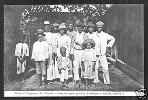 Saint St. Vincent People King George V Guide Soufriere British West Indies 1910 - Picture 1 of 1