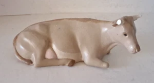 Vintage Nativity Scene Ox Steer Bull Large 6" Inch Ceramic *Damage - See Pics* - Picture 1 of 9