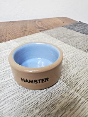 Heavy Stoneware HAMSTER Food Bowl Dish Made in England Nice! - Imagem 1 de 3