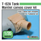 DEF. MODEL DM35062, T-62A Tank Mantlet Canvas cover kit for Trumpeter T-62, 1:35