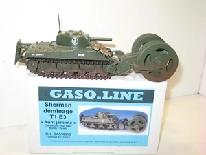 SOLIDO, Sherman Tank Mine Sweeper T1 E3 Military D-Day Beaches, Gasoline - Picture 1 of 10