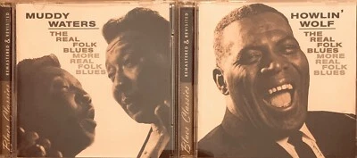 2 CD Lot Muddy Waters Howlin Wolf Real Folk Blues & More Real Folk Blues Foto 1 de 2