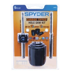 Brand new 6 PIECE Fast Swap Hole Saw Kit -Spyder® Carbide Hole Saw - Picture 1 of 5