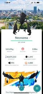 Pokémon Go Necrozma w/ Sendai Location Background TRADE - Picture 1 of 1