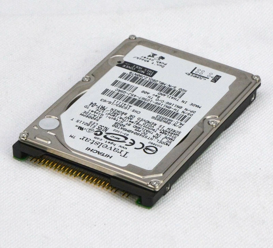 40GB 2,5" 6,35CM IDE SCHNELLE NOTEBOOK FESTPLATTE HITACHI HTS548040M9A00 #O99 MM - Bild 1 von 1