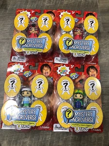 LOT of 4 Ryan's World Mystery Microverse 5 Pack Series 2 Figures Toys YouTube - Picture 1 of 2
