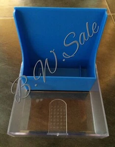 BLAU Kunststoff Aufbewahrungsbox für 3,5" Disketten 10 Kapazität - Bild 1 von 1