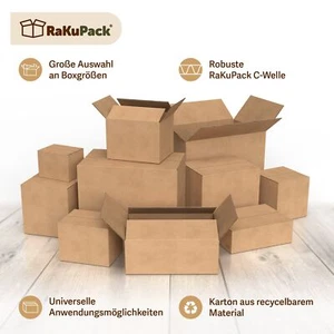 Karton Versandkarton Faltkarton Verpackungskarton Versandschachtel ohne Aufdruck - Bild 1 von 27