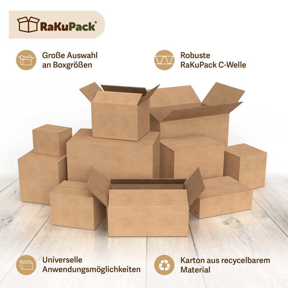 Karton Versandkarton Faltkarton Verpackungskarton Versandschachtel ohne Aufdruck - Bild 1 von 1