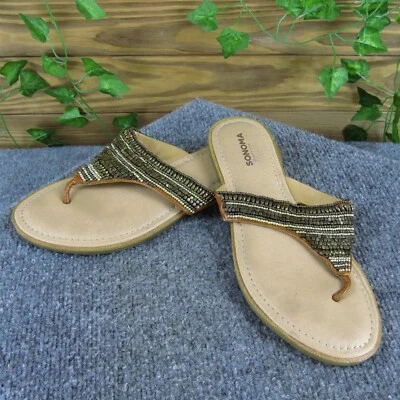 Chanclas Sonoma Talula para mujer bronce sintético talla 7,5 medianas ligeramente usadas 2025 Foto 1 de 4
