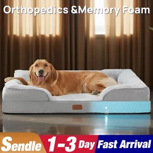 XL Orthopedic Dog Bed Waterproof Memory Foam Pet Beds Washable Sleeping - Picture 1 of 8