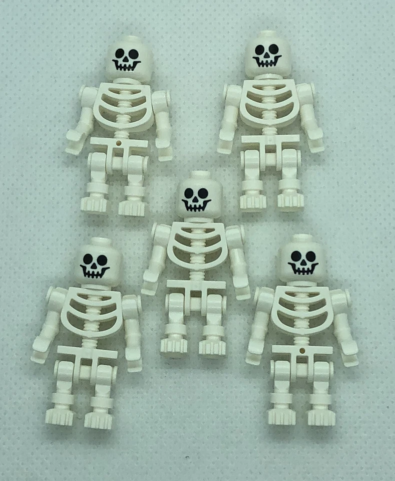 5 X NEW LEGO Skeletons Minifigures Figs Castle Halloween Bones L203 - Изображение 1 из 1
