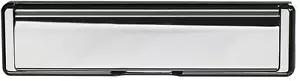 Letterbox uPVC Door Letter Plate Chrome 12 INCH Double Glazing PVC Composite - Picture 1 of 4
