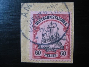 OSTAFRIKA DEUTSCHE KOLONIE Mi. #37 gebrauchte Kaiser Yacht Briefmarke! CV 287,50 $ - Bild 1 von 1