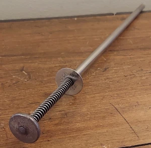 Vtg Brass Push Button Spring Loaded Mechanic Screw Claw Grabber Pick Up Tool - Picture 1 of 5