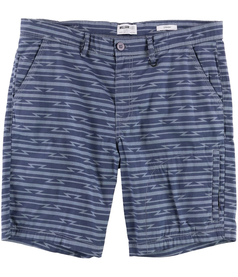 Pantalones cortos chinos informales ajustados William Rast Baine para hombre, azules, 32 Foto 1 de 1