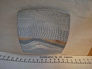 Piatto vintage Siegele & Haley Studio Buzzard Mountain ceramica piatto porcellana argilla - Foto 1 di 11