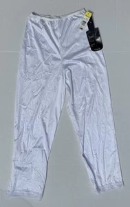 VTG NEW VANITY FAIR Women Slip Pants Pettipant Sz 6 White Lace Full Length White - Picture 1 of 8