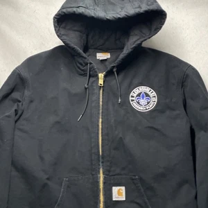 Carhartt USA Helmets to Hardhats Union Labor Jacket Black M UAW Louisville Ford - Picture 1 of 10
