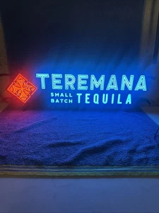 NEW TEREMANA TEQUILA SMALL BATCH LIGHT UP LED SIGN 30" X 9" - Picture 1 of 11