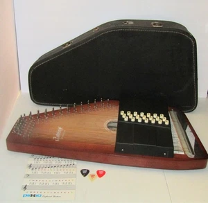OSCAR SCHMIDT AUTOHARP w/CASE MODEL 21 C/R MADE USA (1970s) - Picture 1 of 7