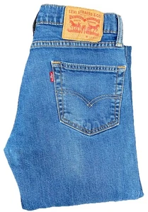 Levis 511 Men's Straight Leg Regular Fit Blue Denim Jeans Size 30 X 32 - Picture 1 of 21