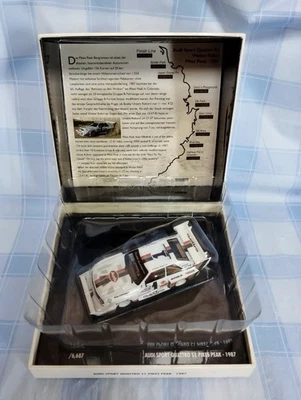 Modellino auto da rally Minichamps 1/43 Audi Sport Quattro S1 Pikes Peak 1987 - Immagine 1 di 4