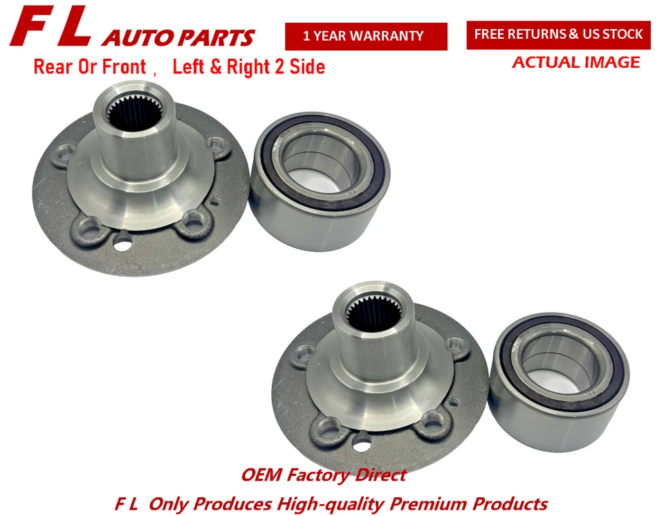 X2 Buje y cojinete de rueda delantera trasera para Mercedes Benz ML350 ML320 ML500 ML55 AMG Foto 1 de 4