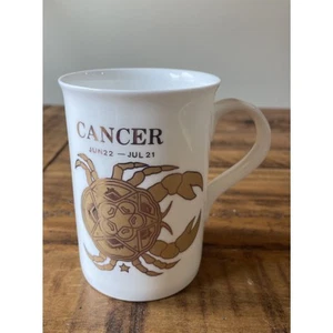 Coffee Cup Tea Mug Zodiac Sign “Cancer” Gold Birthday Horoscope Jun22-Jul21 - Picture 1 of 12