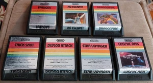 Atari 2600 7 IMAGIC Games Cartridge Lot NO ESCAPE Fathom Dragonfire Cosmic Ark + - Bild 1 von 1