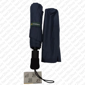 Chakipee Groß Sturmfest Kompakter Reise Regenschirm – Taschenschirm Dunkelblau - Bild 1 von 7
