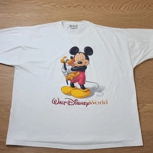 Disney Mickey Mouse Goofy T-Shirt Erwachsene XXL Kurzarm Large Grafikdruck USA - Bild 1 von 11