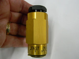 New Mead MF1-37 Barrel In-Line Axial Pneumatic Flow Control Valve 3/8"NPT A4 - Picture 1 of 4
